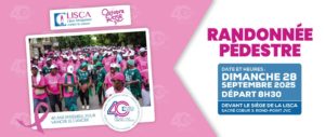 Randonnée pédestre de lancement de la campagne Octobre Rose 2025 par la LISCA